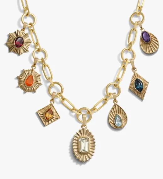 Aura Statement Charm Necklace